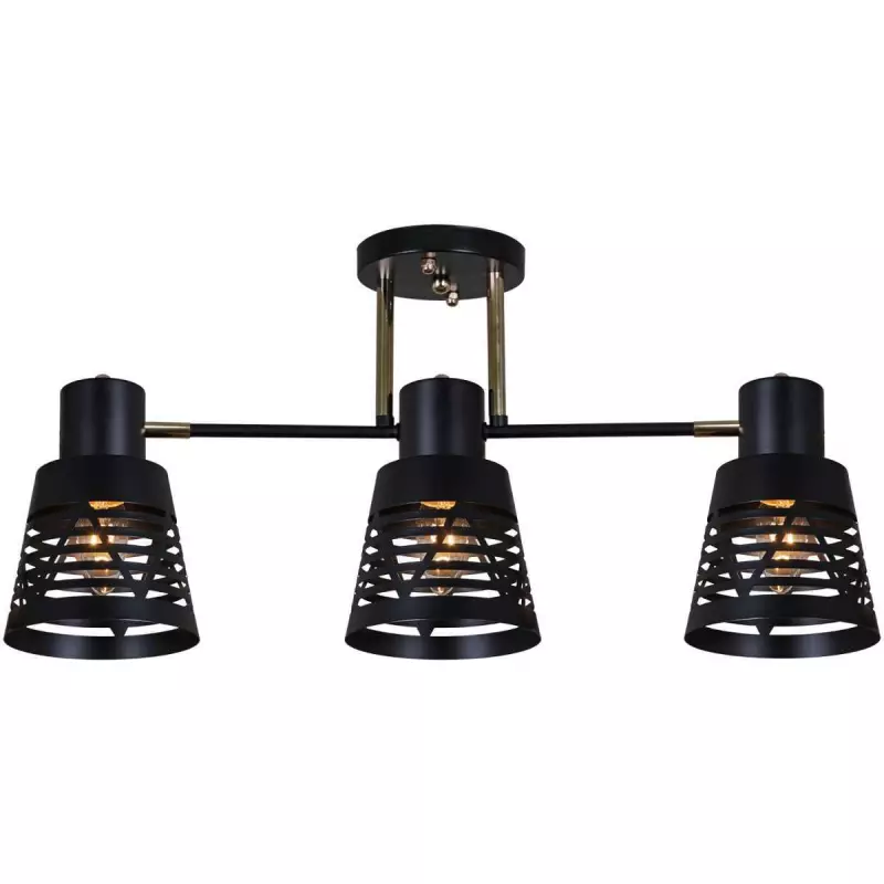 Люстра Reluce 06074-3.3-03 BK+FG Люстра Reluce 06074-3.3-03 BK+FG