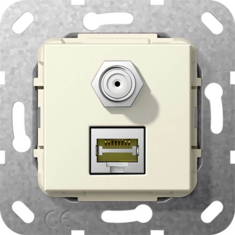 Разъем MJ RJ45 Cat 6A 10 GB, SAT F Разъем MJ RJ45 Cat 6A 10 GB, SAT F
