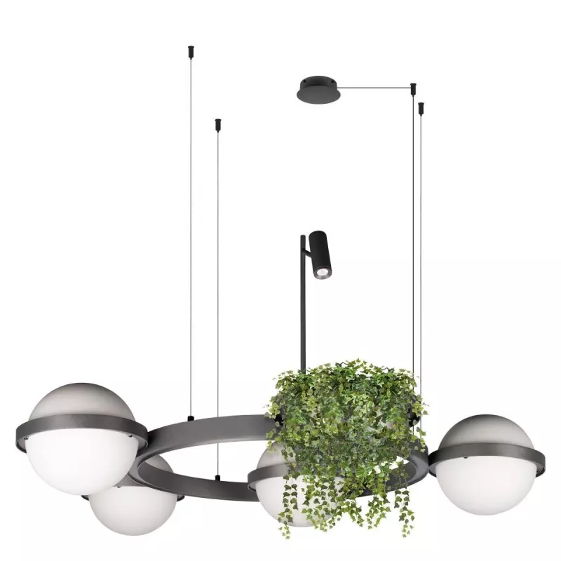Подвесной светодиодный светильник Loft IT Jardin 10121/4 Dark grey Подвесной светодиодный светильник Loft IT Jardin 10121/4 Dark grey