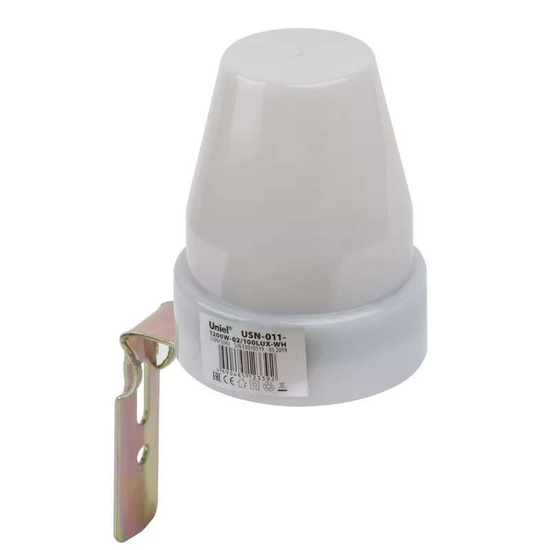 Датчик освещенности Uniel USN-011-1200W-02/100LUX-WH UL-00005839 Датчик освещенности Uniel USN-011-1200W-02/100LUX-WH UL-00005839