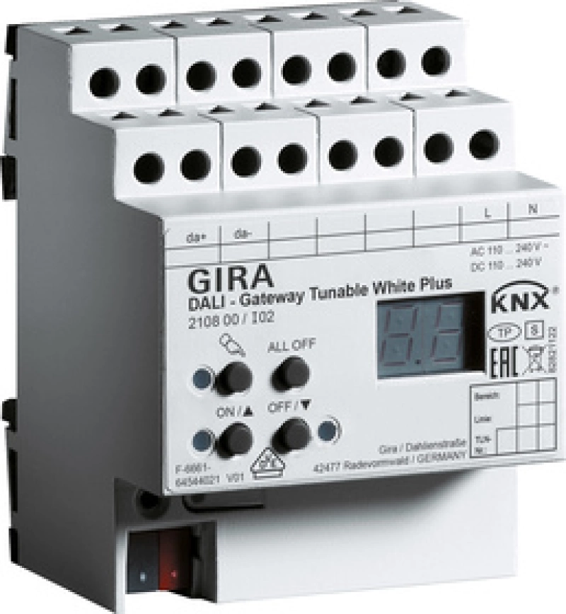 Шлюз DALI Tunable White Plus KNX Шлюз DALI Tunable White Plus KNX