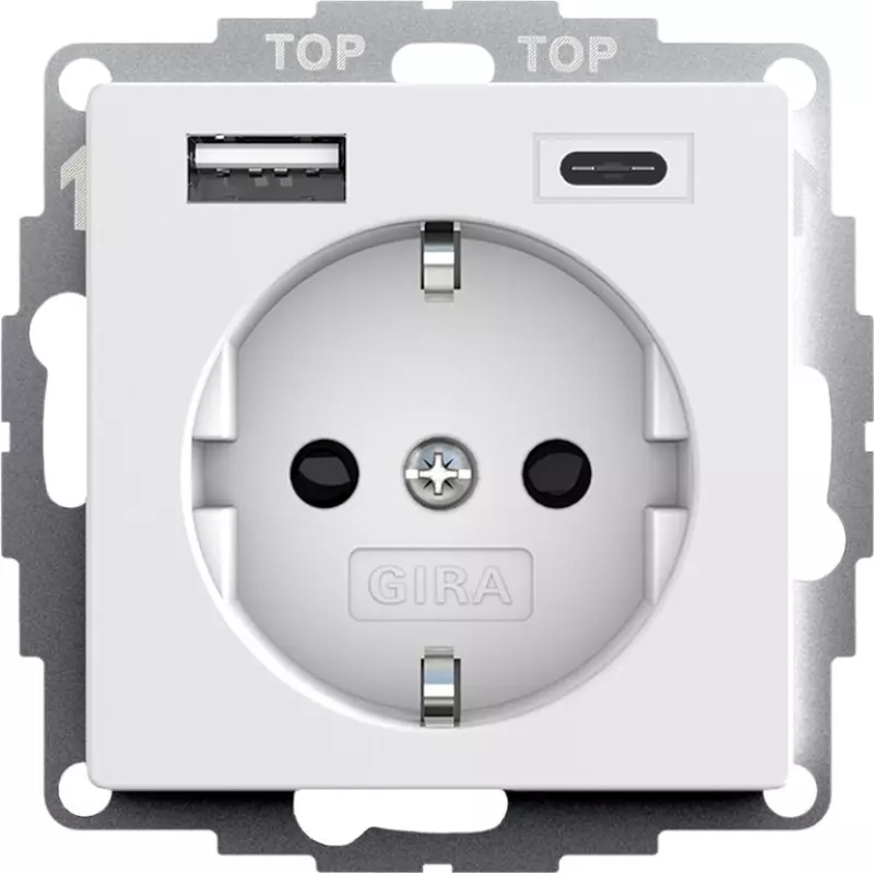 РОЗЕТКА 2К+З СО ШТОРКАМИ И РОЗЕТКА USB ДВОЙНАЯ ТИП A / ТИП C, МАТОВЫЙ БЕЛЫЙ РОЗЕТКА 2К+З СО ШТОРКАМИ И РОЗЕТКА USB ДВОЙНАЯ ТИП A / ТИП C, МАТОВЫЙ БЕЛЫЙ