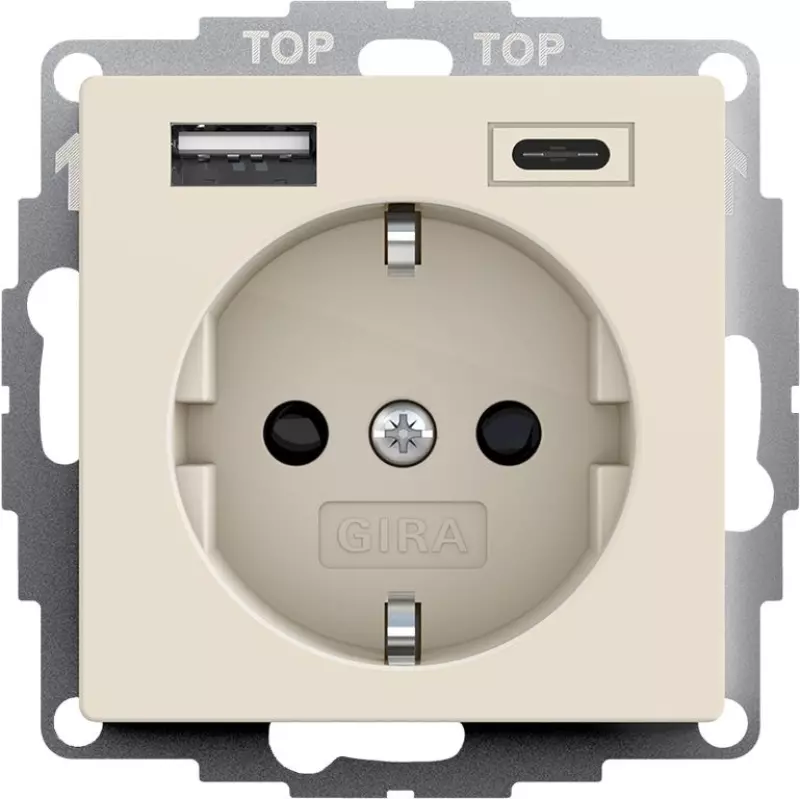 РОЗЕТКА 2К+З СО ШТОРКАМИ И РОЗЕТКА USB ДВОЙНАЯ ТИП A / ТИП C, ГЛЯНЦЕВЫЙ КРЕМОВЫЙ РОЗЕТКА 2К+З СО ШТОРКАМИ И РОЗЕТКА USB ДВОЙНАЯ ТИП A / ТИП C, ГЛЯНЦЕВЫЙ КРЕМОВЫЙ