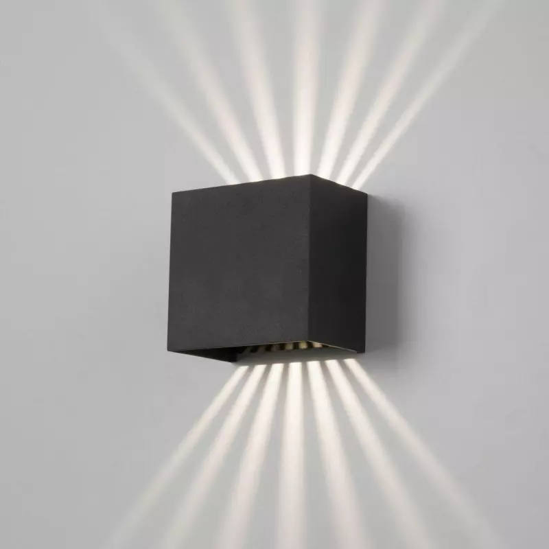 Уличный настенный светодиодный светильник Elektrostandard Sole 35149/D черный a058892 Уличный настенный светодиодный светильник Elektrostandard Sole 35149/D черный a058892
