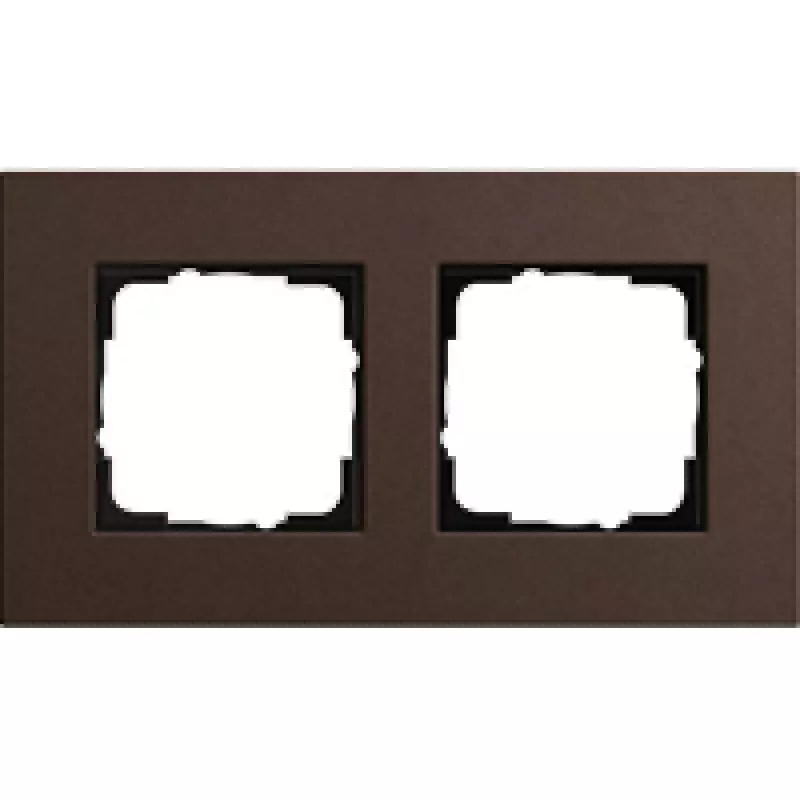 Рамка двухместная Gira Esprit Linoleum-Multiplex (коричневый) Рамка двухместная Gira Esprit Linoleum-Multiplex (коричневый)