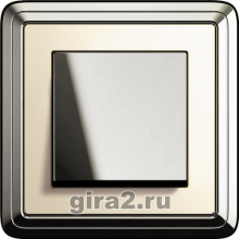 Рамки Gira System 55 Gira ClassiX хром/кремовый