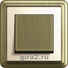 Рамки Gira System 55 Gira ClassiX бронза/кремовый
