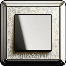 Рамки Gira System 55 Gira ClassiX Art хром/кремовый