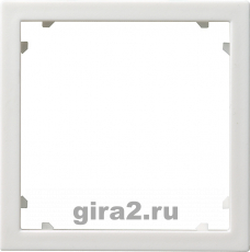 Промежуточная рамка для приборов с накладкой 45*45 мм (Alcatel) (матовый белый )