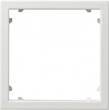 Промежуточная рамка для приборов с накладкой 45*45 мм (Alcatel) (глянцевый белый )