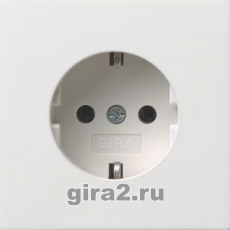 Розетка электрическая Gira F100 (белый)