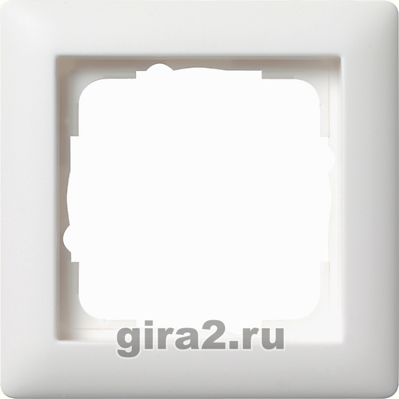 Рамка одноместная Gira Standart 55 (матовая белая) Рамка одноместная Gira Standart 55 (матовая белая)