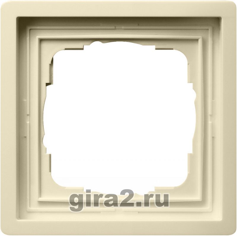 Рамка одноместная Gira F100 (кремовая) Рамка одноместная Gira F100 (кремовая)