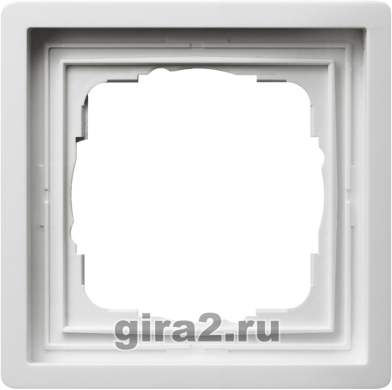 Рамка одноместная Gira F100 (белая) Рамка одноместная Gira F100 (белая)