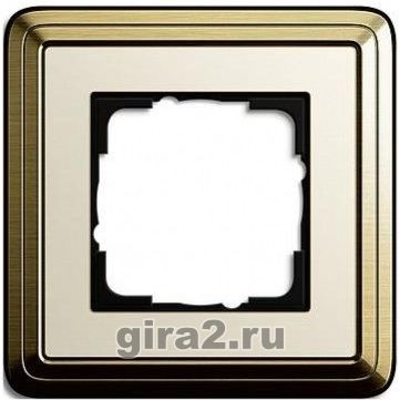 Рамка ClassiX 1-местная, бронза/кремовый Рамка ClassiX 1-местная, бронза/кремовый