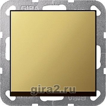 Перекрестный выключатель одноклавишный System 55 (латунь) Перекрестный выключатель одноклавишный System 55 (латунь)