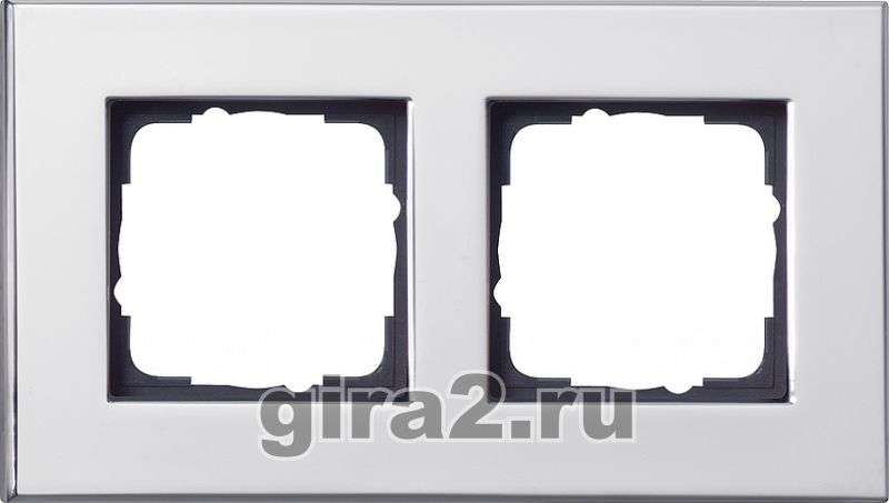 Рамка двухместная Gira Esprit (хром) Рамка двухместная Gira Esprit (хром)