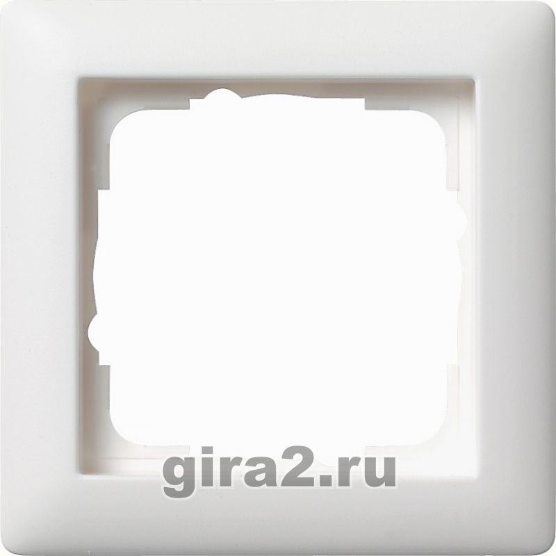 Рамка одноместная Gira Standart 55 (матовая белая)