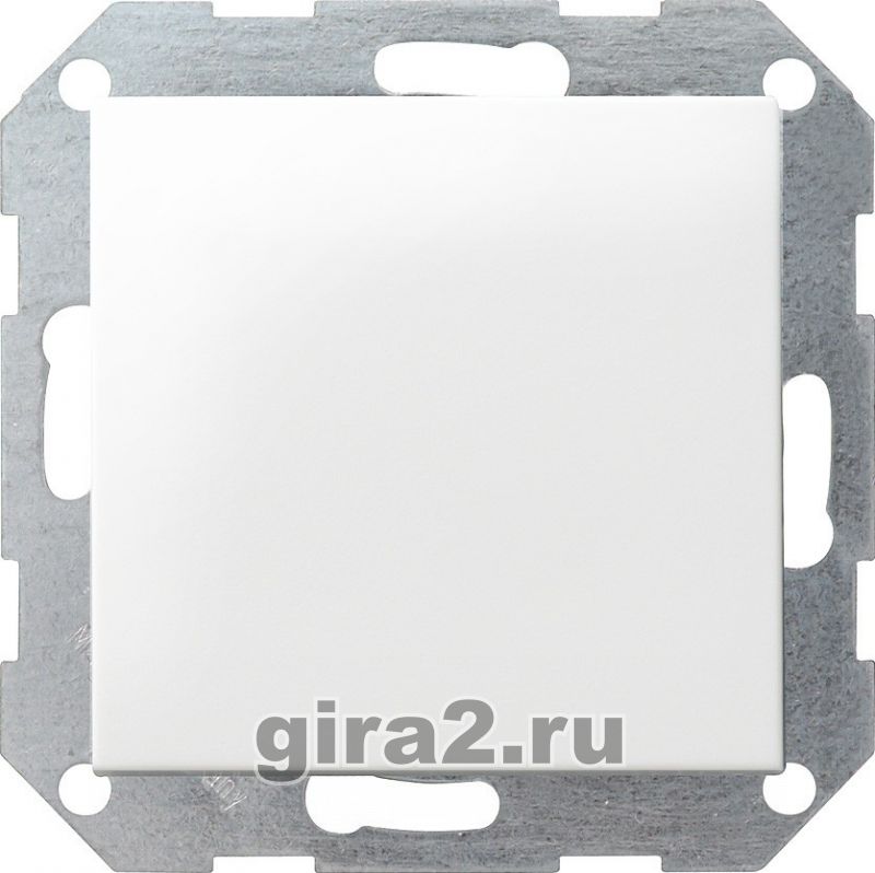 Лицевая панель Gira System 55 заглушка чисто-белый глянцевый
